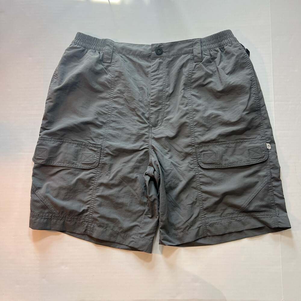 Magellan Outdoors Fish Gear Cargo Shorts Size L Gray